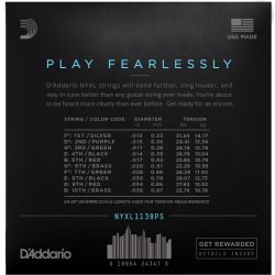 D'Addario NYXL1138PS, 011-038 NYXL Pedal Steel E9